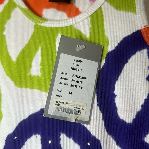 Flowers by Zoe Girls Size Medium Multicolor Peace Tank Top NEW NWT - Picture 5 of 8